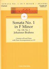 Brahms Sonata Op120/1 Fmin Clarinet Cd Solo Series Sheet Music Songbook