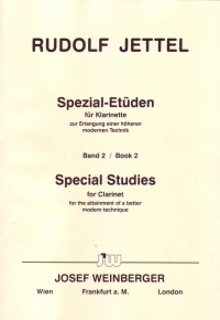 Jettel Special Studies Book 2 Clarinet Sheet Music Songbook