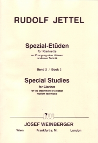 Jettel Special Studies Book 2 Clarinet Sheet Music Songbook