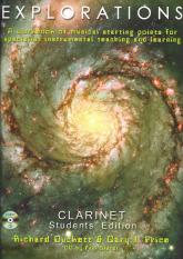 Explorations Clarinet Student Book & Cd Sheet Music Songbook
