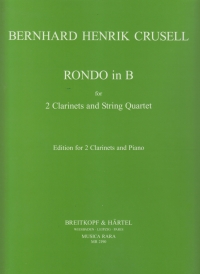 Crusell Rondo Clarinet Duets & Piano Reduction Sheet Music Songbook
