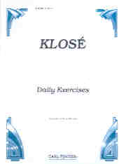 Klose Daily Exercises Clarinet Sheet Music Songbook