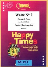 Shostakovich Waltz No 2 Clarinet & Piano Sheet Music Songbook