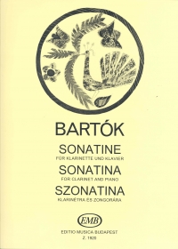 Bartok Sonatina For Clarinet & Piano (balassa) Sheet Music Songbook
