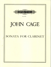 Cage Sonata For Solo Clarinet Sheet Music Songbook