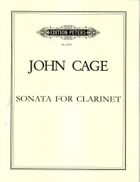 Cage Sonata For Solo Clarinet Sheet Music Songbook