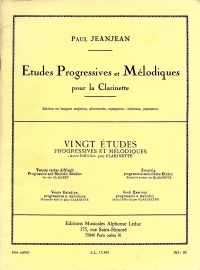 Jeanjean 20 Etudes Progressive Et Melodiques Vol 3 Sheet Music Songbook