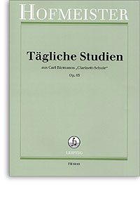 Barmann Daily Studies Op63 Clarinet School Sheet Music Songbook