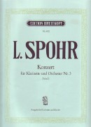 Spohr Concerto No 3 Fmin Clarinet & Piano Sheet Music Songbook