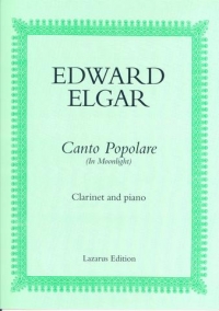Elgar Canto Popolare (in Moonlight) Clarinet Sheet Music Songbook