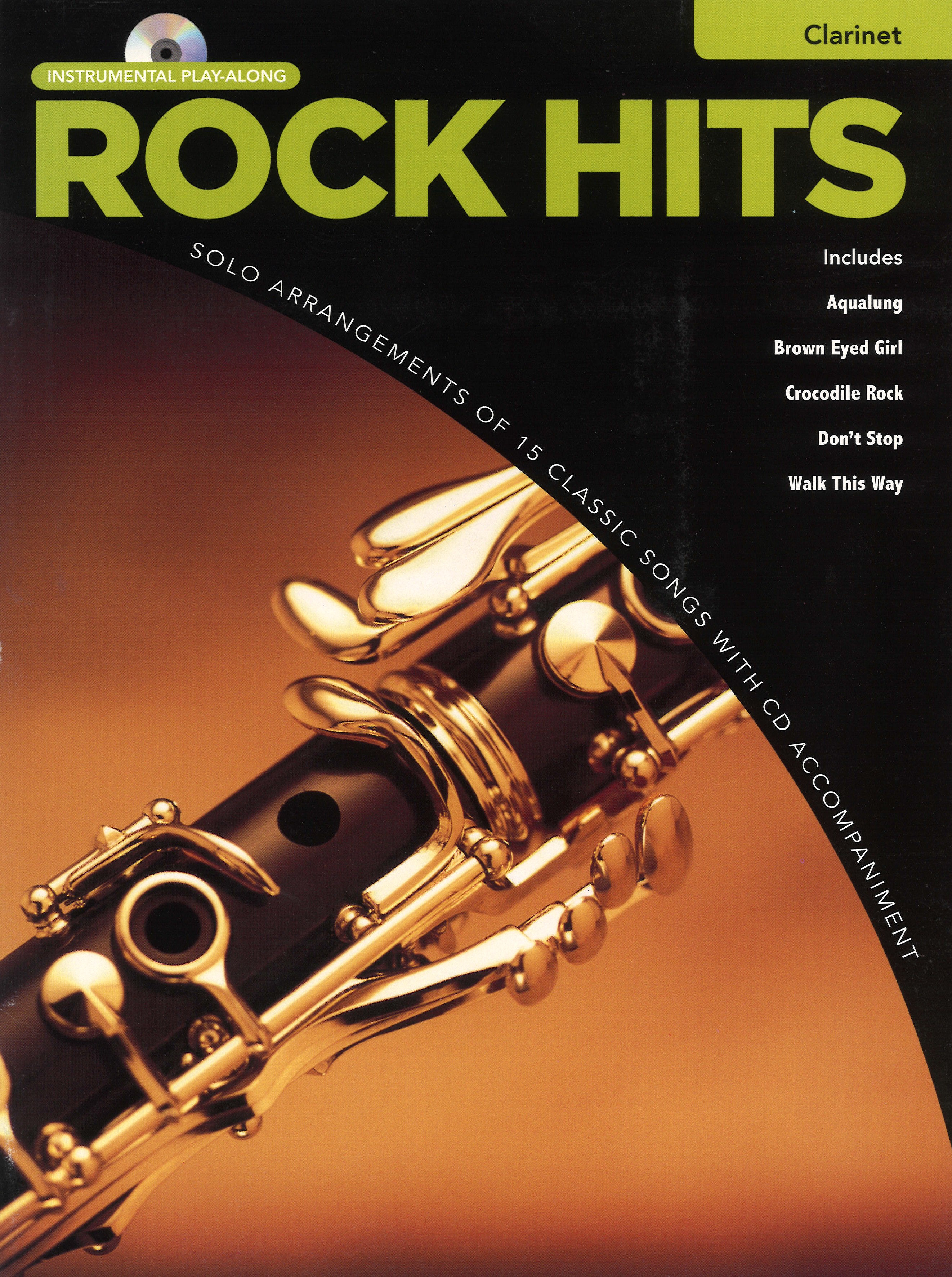 Rock Hits Instrumental Playalong Clarinet + Cd Sheet Music Songbook