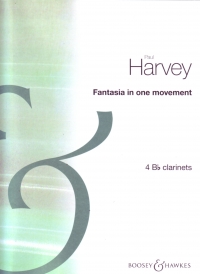Harvey Fantasia In One Movement 4 Bb Clarinets Sheet Music Songbook