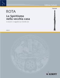 Rota Lo Spiritismo Nella Vecchia Casa Clarinet Sheet Music Songbook