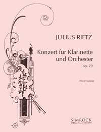 Rietz Clarinet Concerto Gmin Op29 Sheet Music Songbook