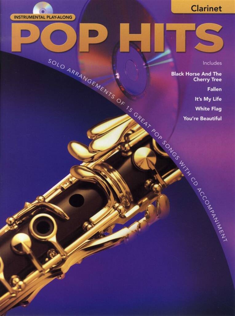 Pop Hits Instrumental Play-along Clarinet + Cd Sheet Music Songbook