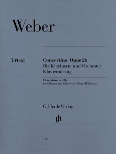 Weber Concertino Op26 Eb Gertsch Clarinet/piano Sheet Music Songbook