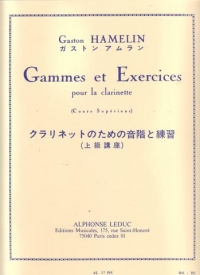 Hamelin Gammes Et Exercices Clarinet Sheet Music Songbook