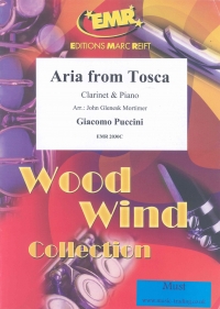 Puccini Aria E Lucevan From Tosca Clarinet / Piano Sheet Music Songbook