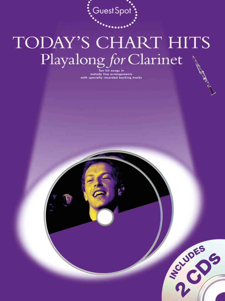 Guest Spot Todays Chart Hits Clarinet Book & Cds Sheet Music Songbook