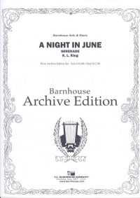 King Night In June Clarinet Sheet Music Songbook