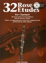 Rose Etudes 32 Clarinet Book & Audio Sheet Music Songbook