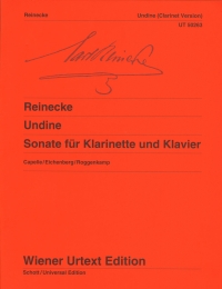 Reinecke Undine Sonata For Clarinet & Piano Sheet Music Songbook