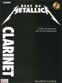 Best Of Metallica Clarinet Book & Cd Sheet Music Songbook