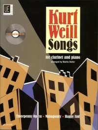 Weill Songs For Clarinet & Piano Reiter Book + Cd Sheet Music Songbook