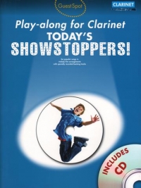 Guest Spot Todays Showstoppers Clarinet Book & Cd Sheet Music Songbook