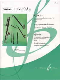 Dvorak Quatuor 2nd Movement Clarinet Quartet Sheet Music Songbook