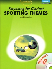 Guest Spot Sporting Themes Clarinet Book & Cd Sheet Music Songbook