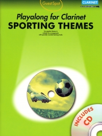 Guest Spot Sporting Themes Clarinet Book & Cd Sheet Music Songbook