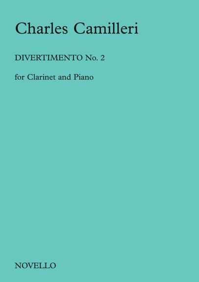 Camilleri Divertimento No 2 Clarinet & Piano Sheet Music Songbook