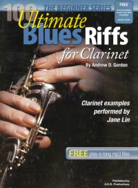 100 Ultimate Blues Riffs Clarinet Gordon Bk&audio Sheet Music Songbook