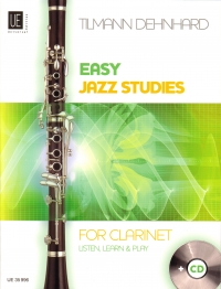 Easy Jazz Studies Clarinet Dehnhard Book & Cd Sheet Music Songbook