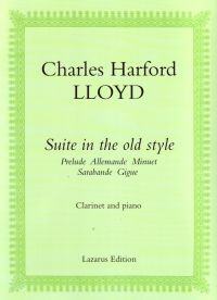 Lloyd Suite In The Old Style Clarinet & Piano Sheet Music Songbook