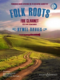 Folk Roots For Clarinet Davies Book & Cd Sheet Music Songbook