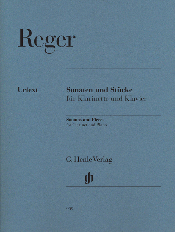 Reger Sonatas & Pieces Clarinet & Piano Sheet Music Songbook