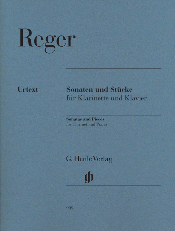 Reger Sonatas & Pieces Clarinet & Piano Sheet Music Songbook