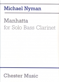 Michael Nyman Manhatta Solo Bass Clarinet Sheet Music Songbook