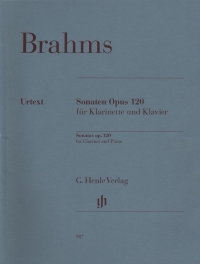 Brahms Sonatas Op120 Voss & Behr Clarinet & Piano Sheet Music Songbook