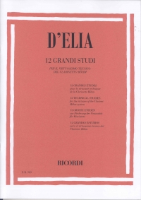 Delia 12 Grandi Studi Clarinet Sheet Music Songbook