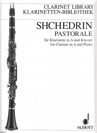 Shchedrin Pastorale Clarinet In A & Piano Sheet Music Songbook