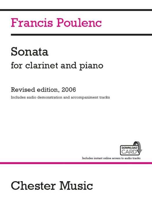 Poulenc Sonata Clarinet & Piano + Online Sheet Music Songbook