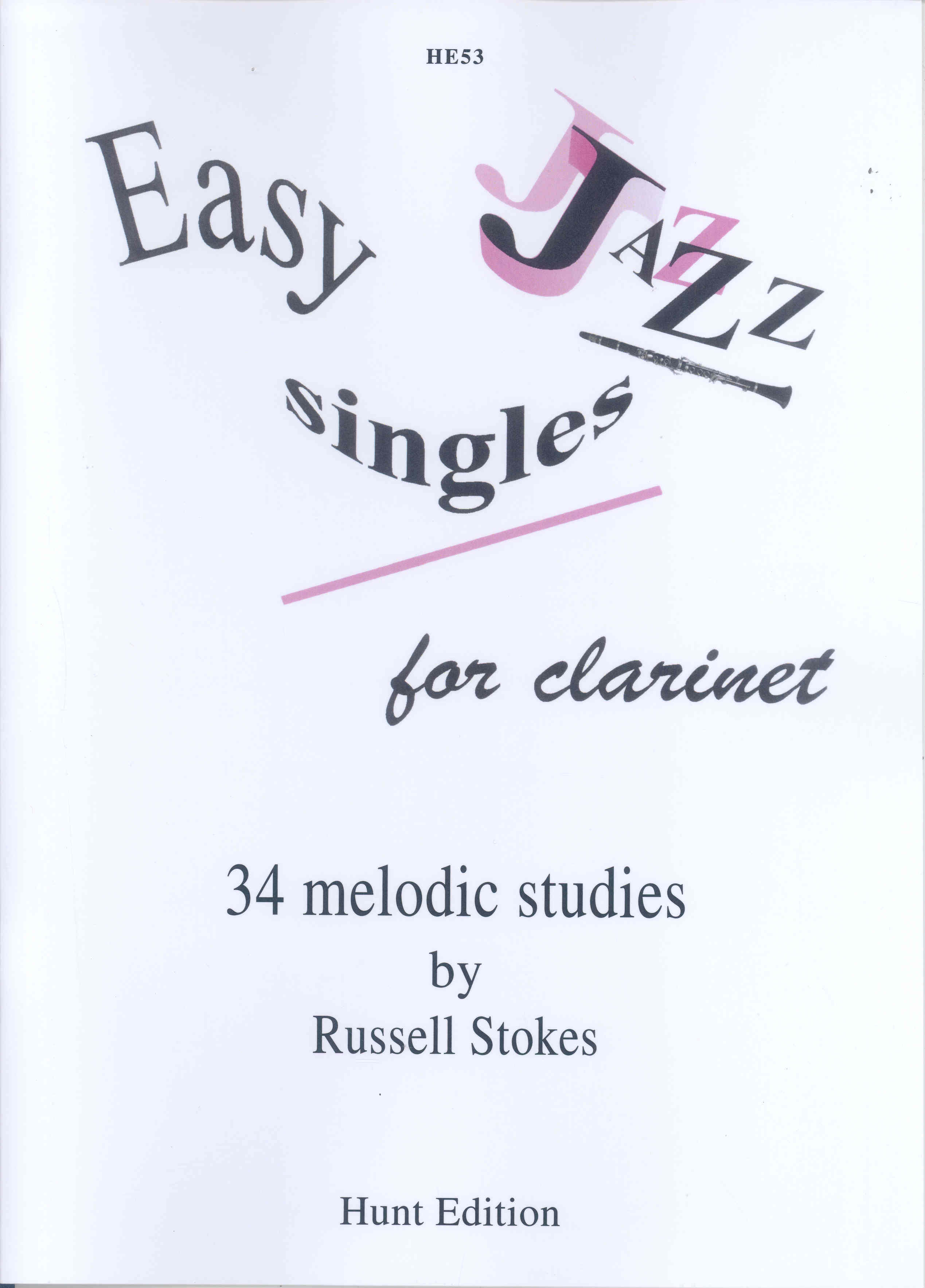 Stokes Easy Jazz Singles 24 Melodic Studies Clt Sheet Music Songbook
