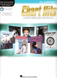 Chart Hits Instrumental Playalong Clarinet + Down Sheet Music Songbook