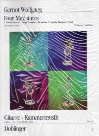 Wolfgang Four Miniatures Clarinet And Guitar Sheet Music Songbook