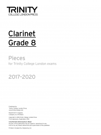 Trinity Clarinet Exams 2017-2022 Grade 8 Part Only Sheet Music Songbook