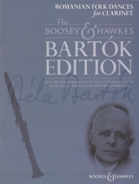 Bartok Edition Romanian Folk Dances Clarinet Sheet Music Songbook
