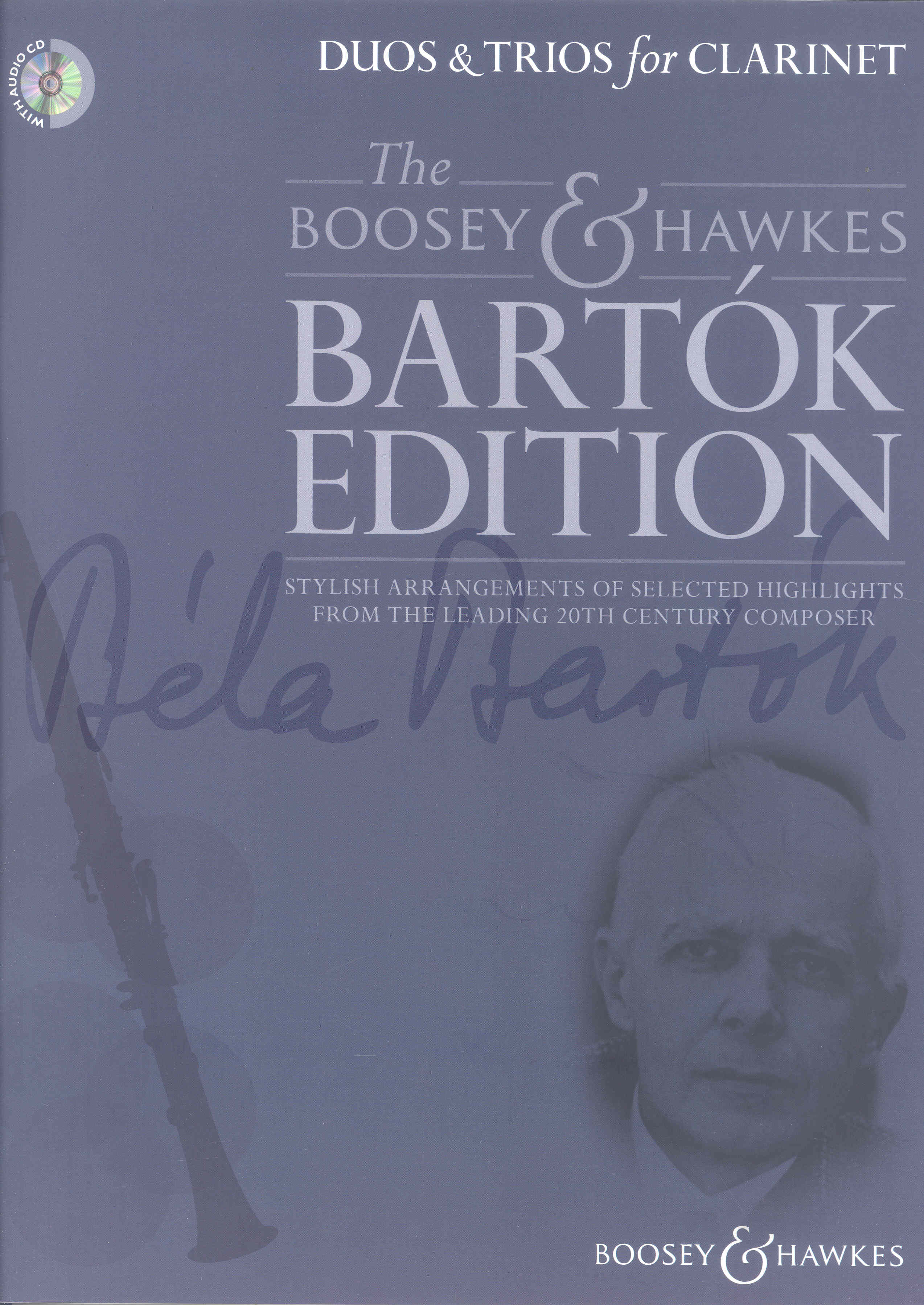 Bartok Edition Duos & Trios For Clarinet + Cd Sheet Music Songbook